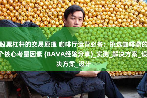 股票杠杆的交易原理 咖啡厅运营必备：挑选咖啡鼎的5个核心考量因素 (BAVA经验分享)_实测_解决方案_设计