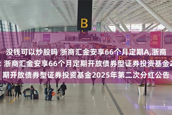 没钱可以炒股吗 浙商汇金安享66个月定期A,浙商汇金安享66个月定期C: 浙商汇金安享66个月定期开放债券型证券投资基金2025年第二次分红公告