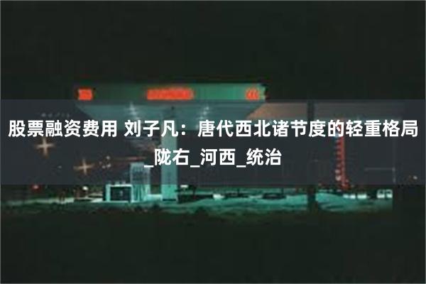 股票融资费用 刘子凡：唐代西北诸节度的轻重格局_陇右_河西_统治